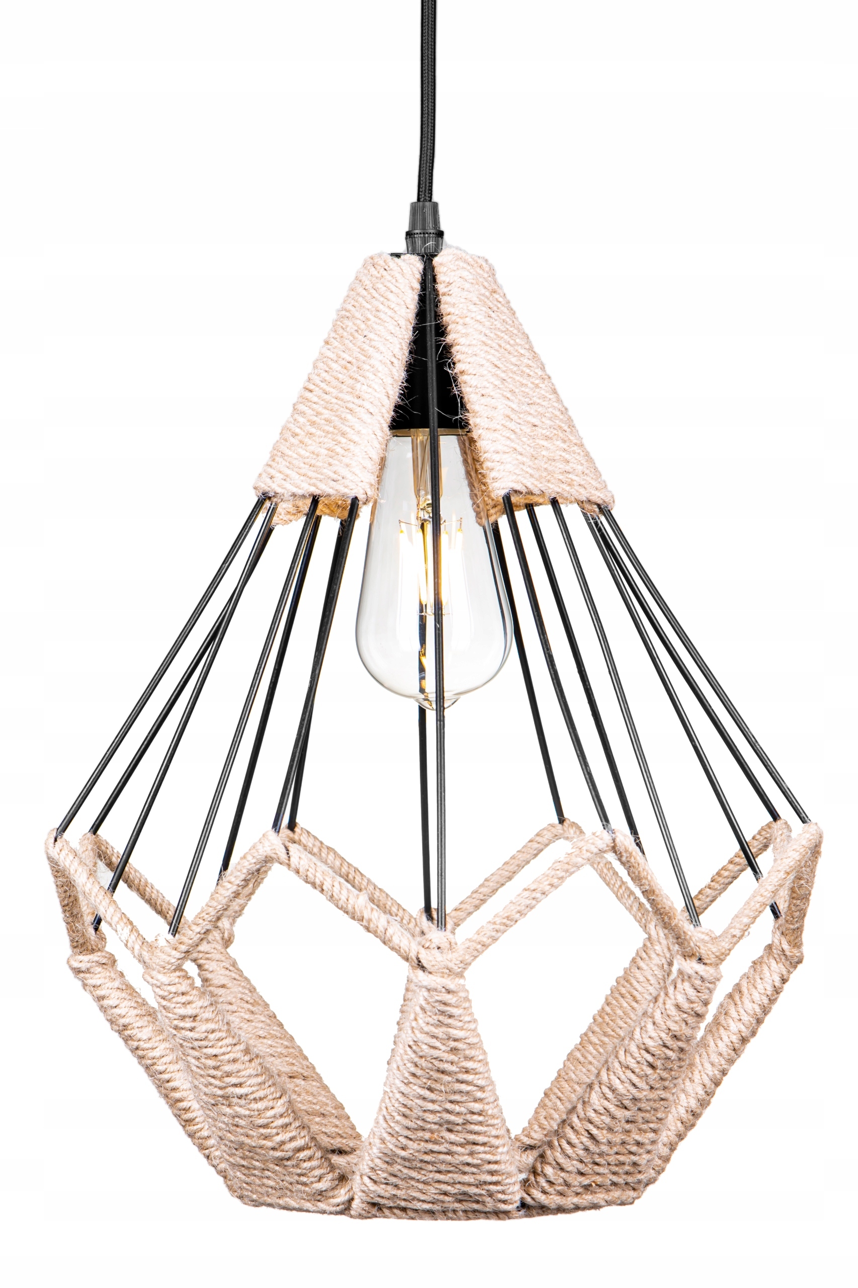 Lampa wisząca Boho przeplatana Diament
