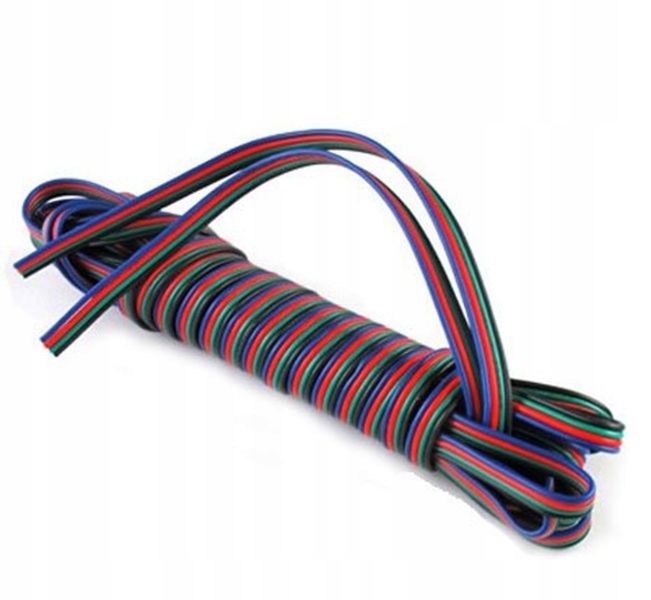 PRZEWÓD KABEL do taśm LED RGB 4 żyłowy 4x0,35 1mb Typ kabel