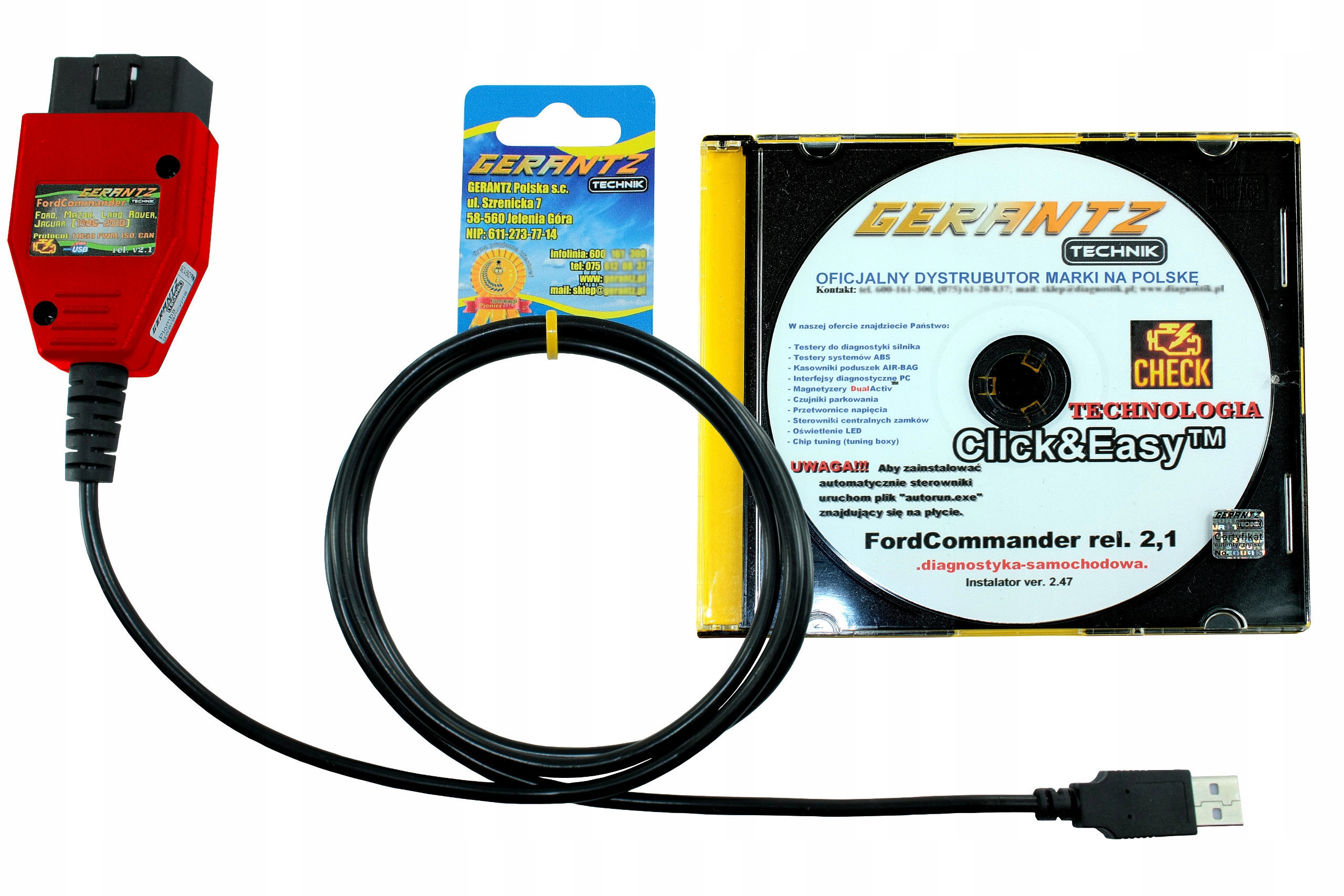 INTERFEJS Ford Command+ VCM,IDS Mazda,Jaguar-Win10