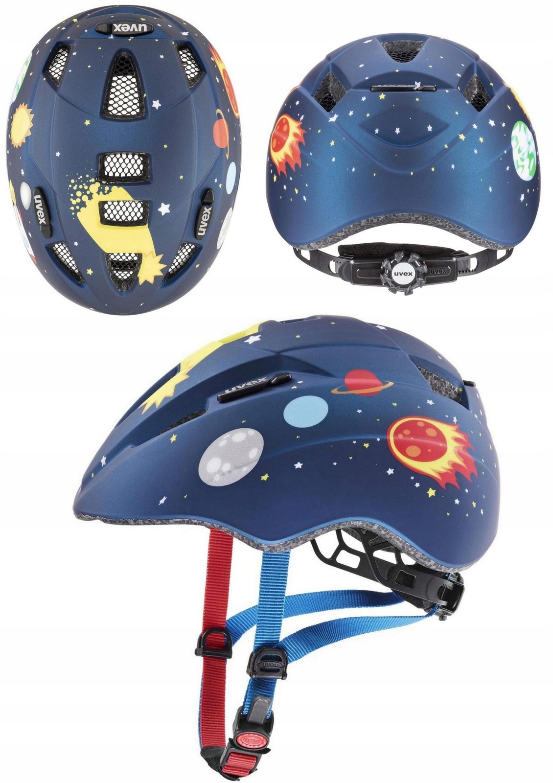 Kask rowerowy dziecięcy ochronny Uvex Kid 2 CC 46-52 cm lekki
