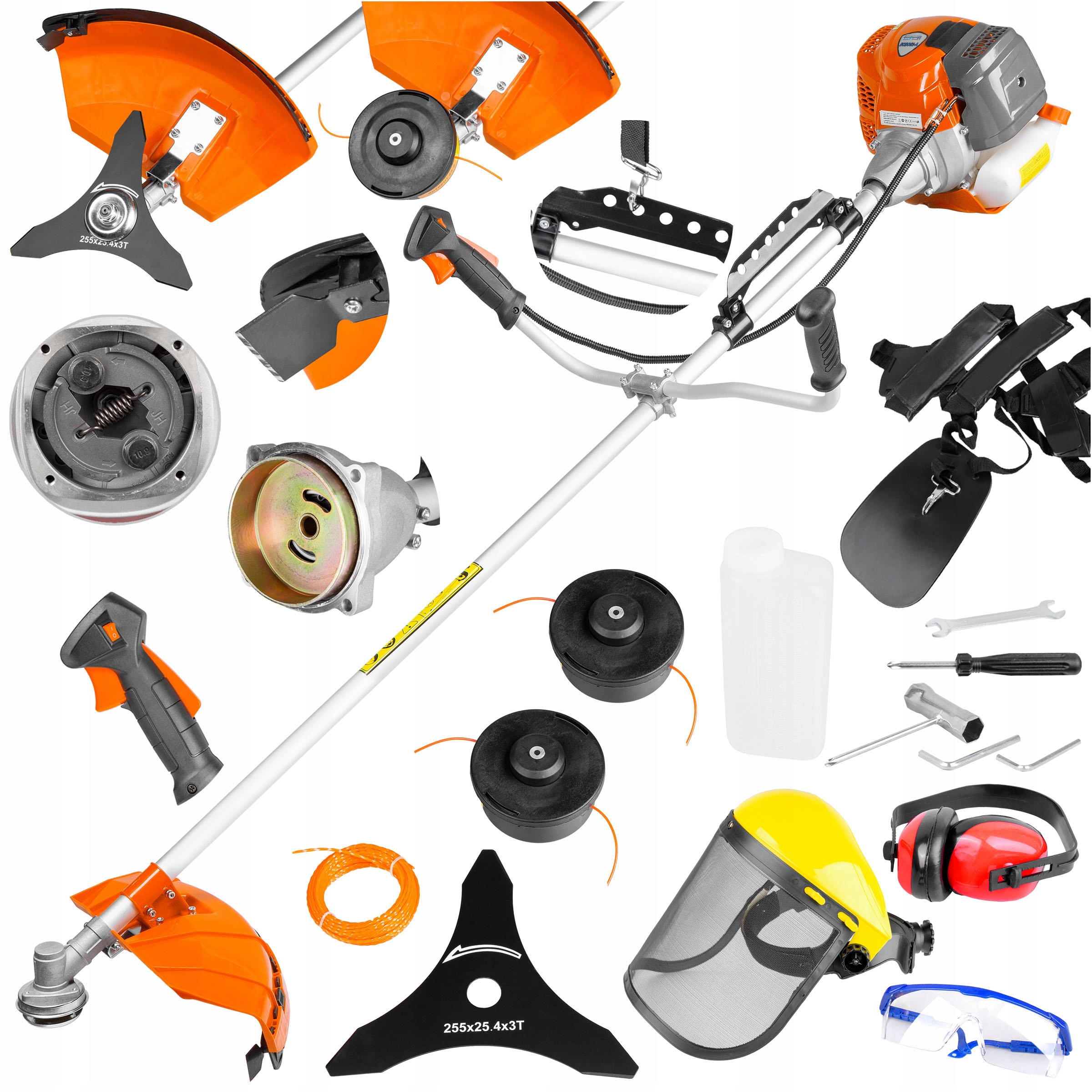 Kosa Spalinowa Podkaszarka Wykaszarka Kosiarka Do Trawy 2X Żyłka Akcesoria