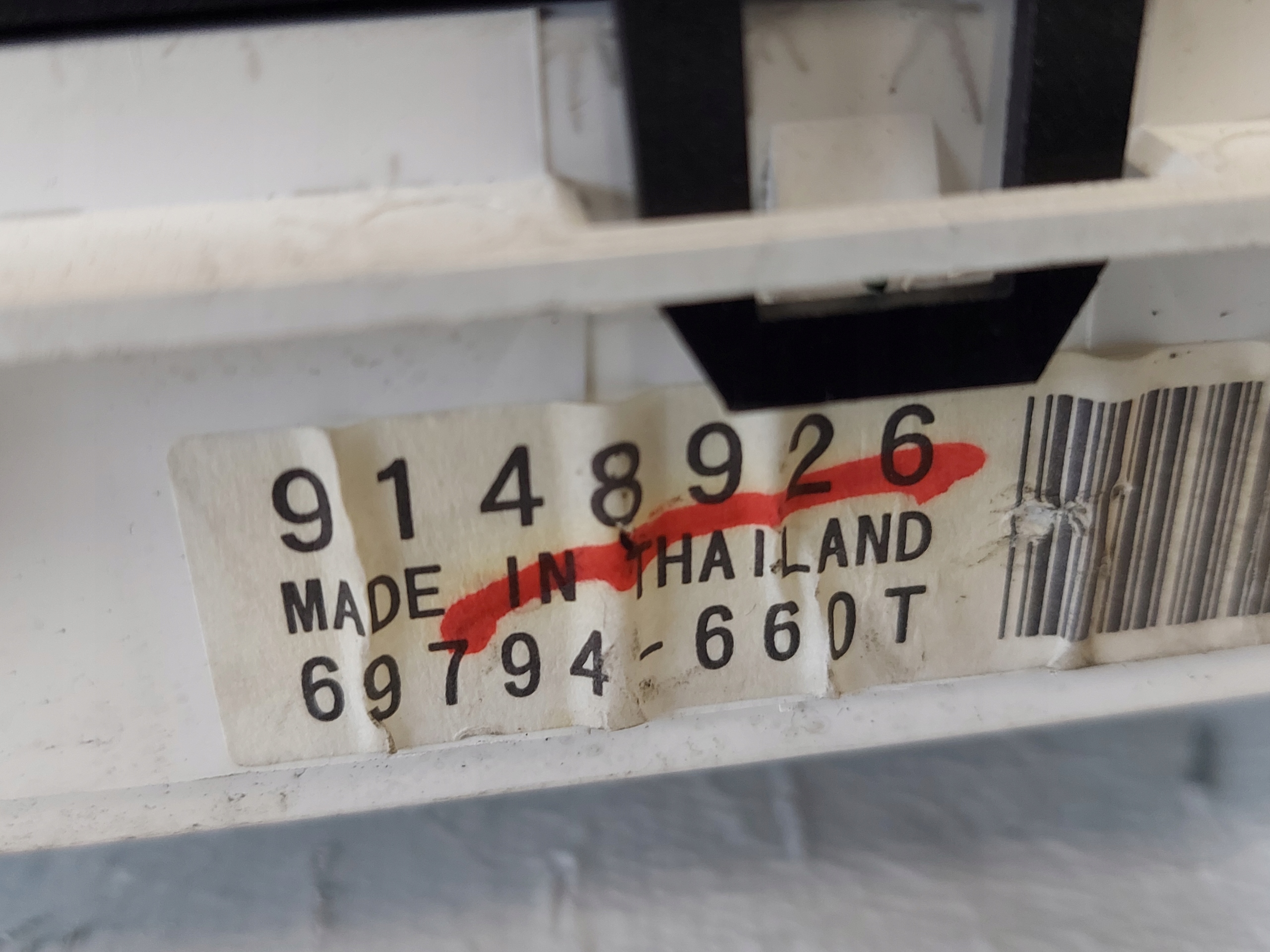 dials clock VOLVO V70 2.4 B 9148926