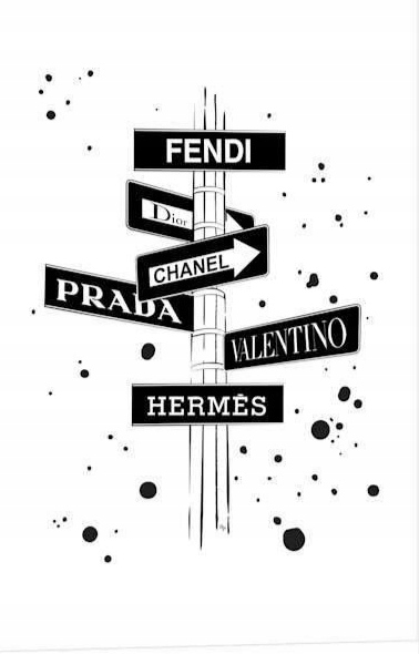 Plakat Prada Fendi 40x50