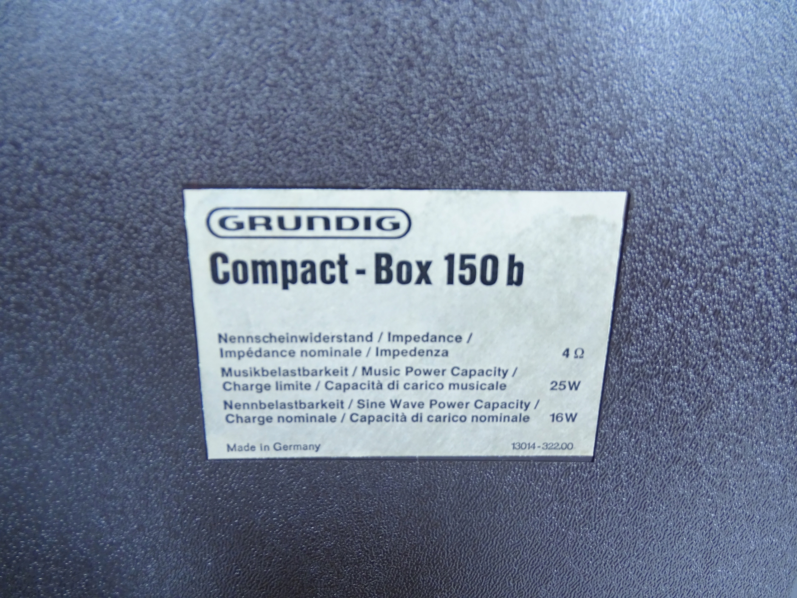 KOLUMNY GRUNDIG COMPACT-BOX 150B Kolor inny