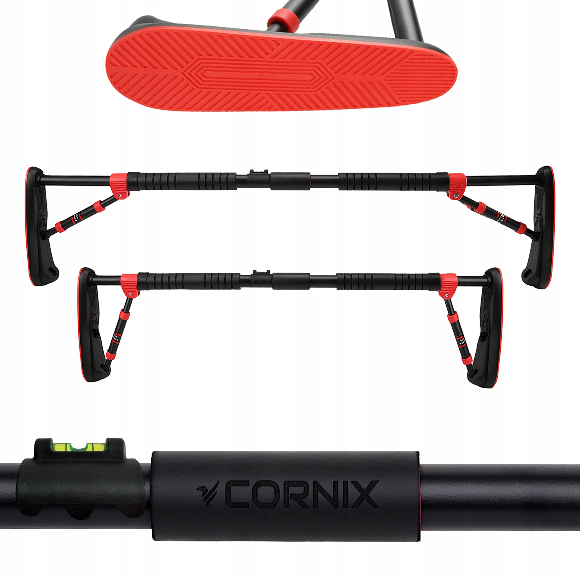 Drążek Do Podciągania Cornix Elite 100–140 cm 150kg Bez Wiercenia Rozporowy