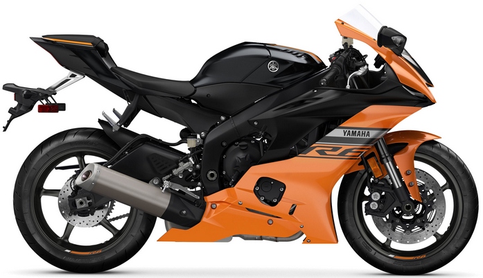 Samolepky Na Motocykl Juula Pro Yamaha Yzf R6 2020 Oranžové RJ27