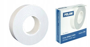 TAŚMA MILAN SAMOPRZYLEPNA DWUSTRONNA 15 mm x 10 m