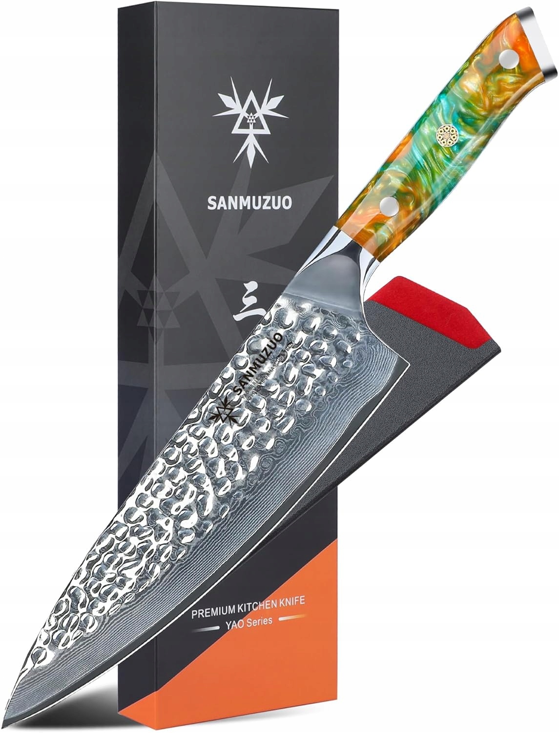 Nůž šéfkuchaře Sanmuzuo 8" série Yao z oceli VG10 s pryskyřičnou rukojetí