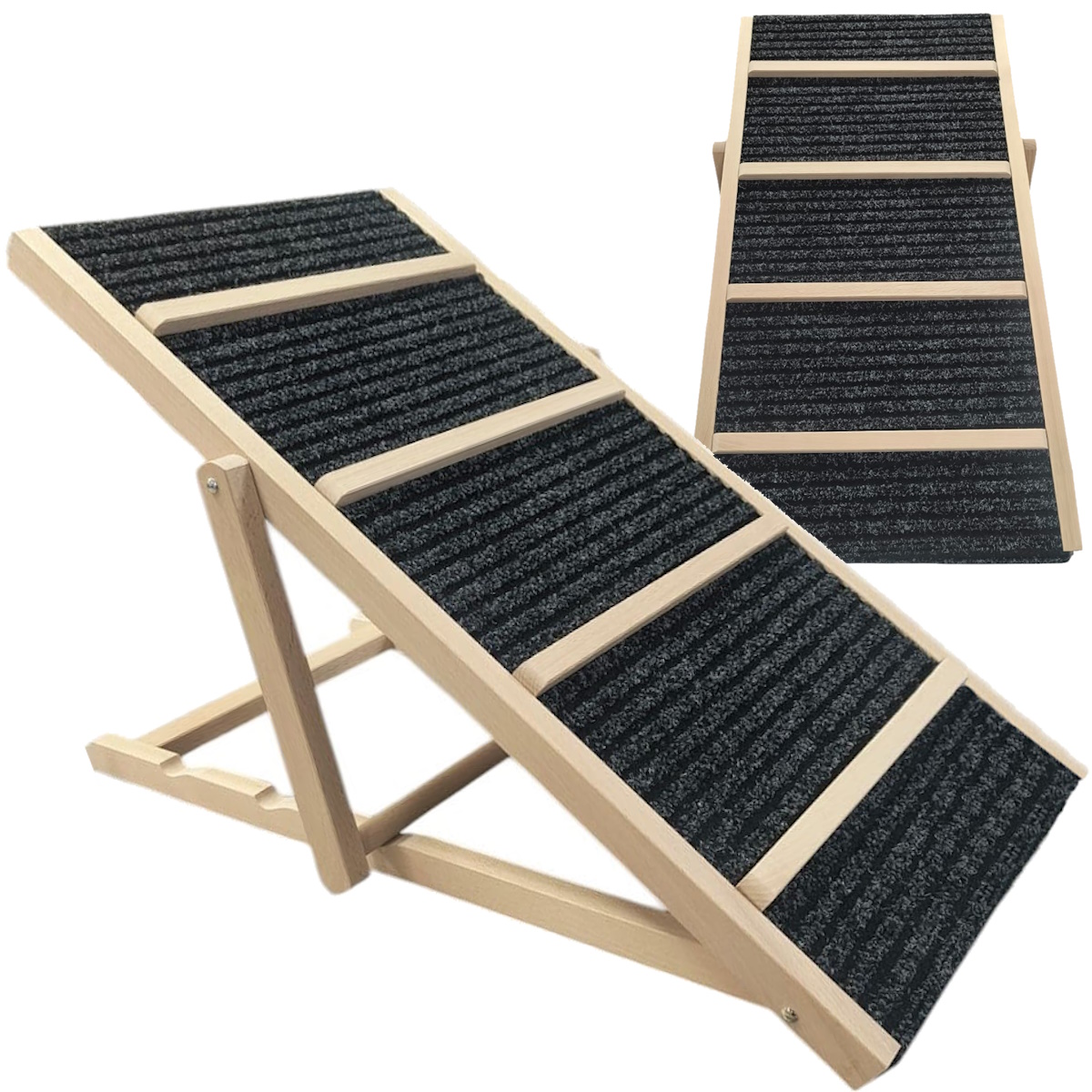 Podest Schody Rampa Schodki Regulowana Dla Psa 35-45 cm Z Poprzeczkami