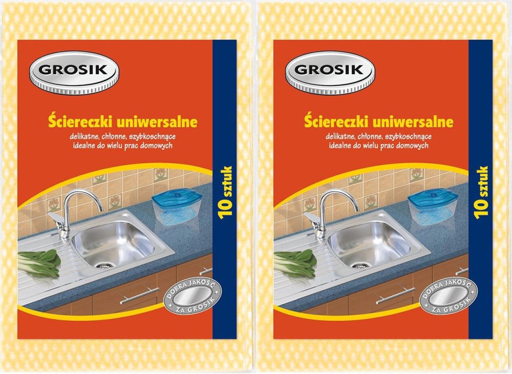 

Grosik Ściereczki uniwersalne 50x34 cm 10szt x2