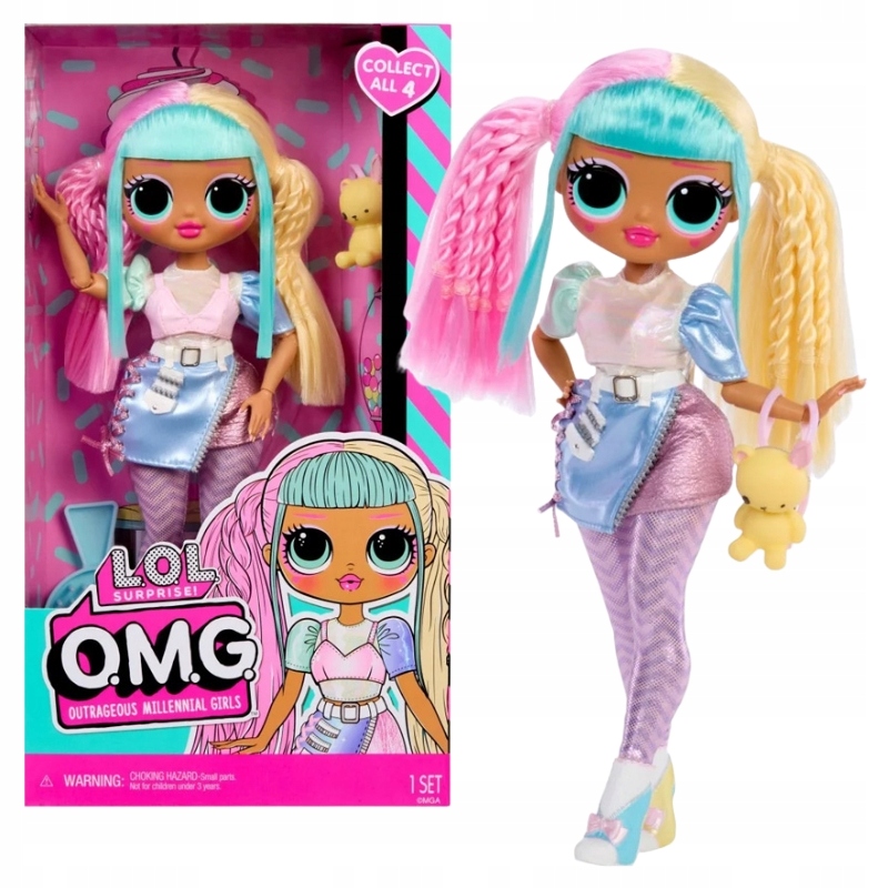 LOL SURPRISE OMG CANDYLICIOUS LALKA MODOWA 25 CM AKCESORIA ZESTAW 3+