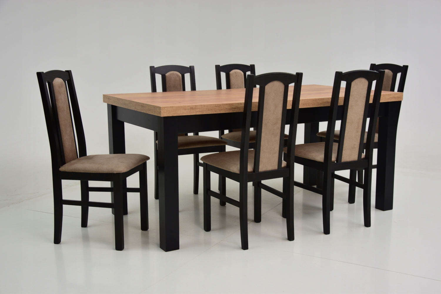 Zestaw do jadalni DUŻY stół i 6 krzeseł Z DREWNA Marka Ebes Meble