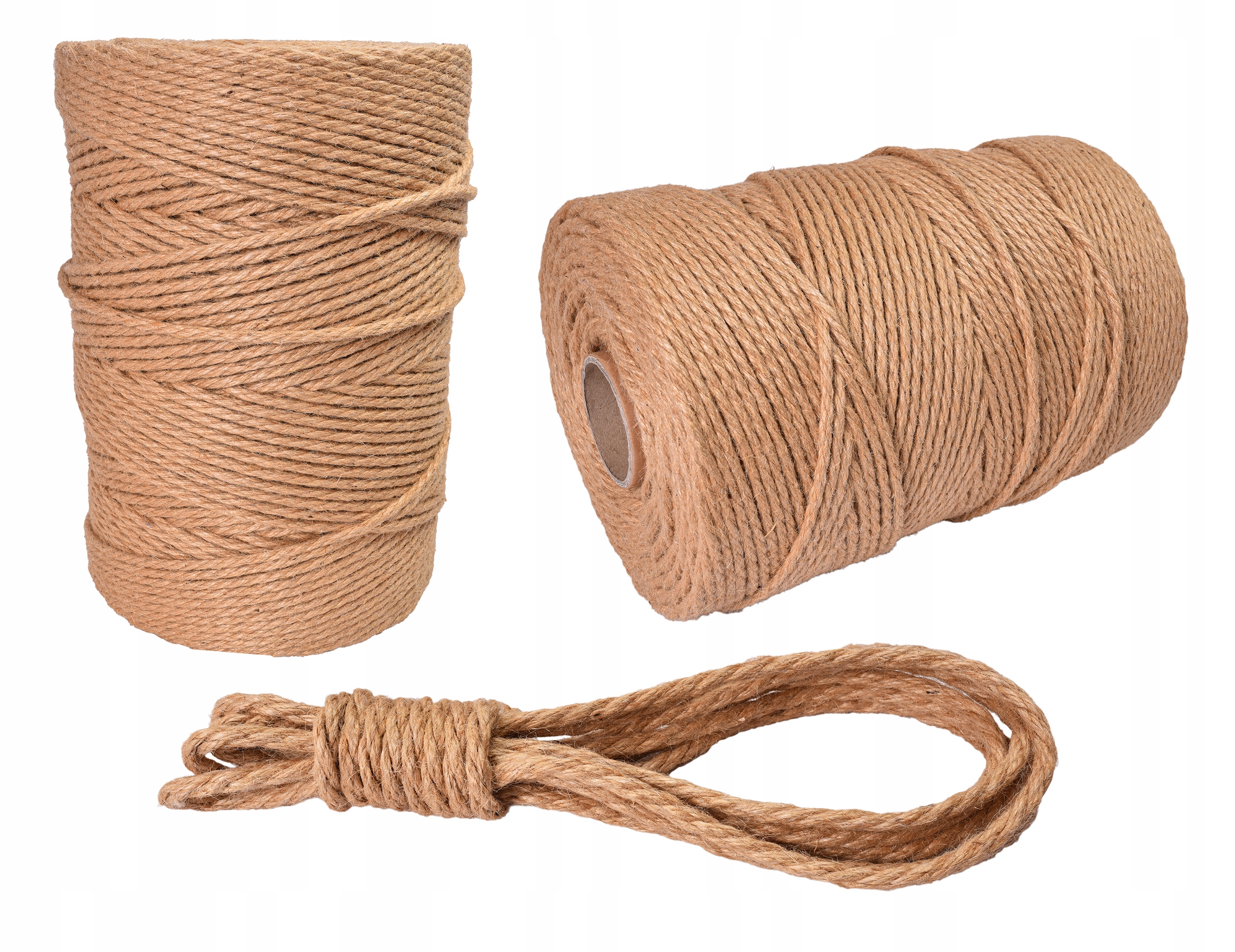 Lina Jutowa Ozdobna Dekoracyjna Sznurek na Drapak 6mm 200M