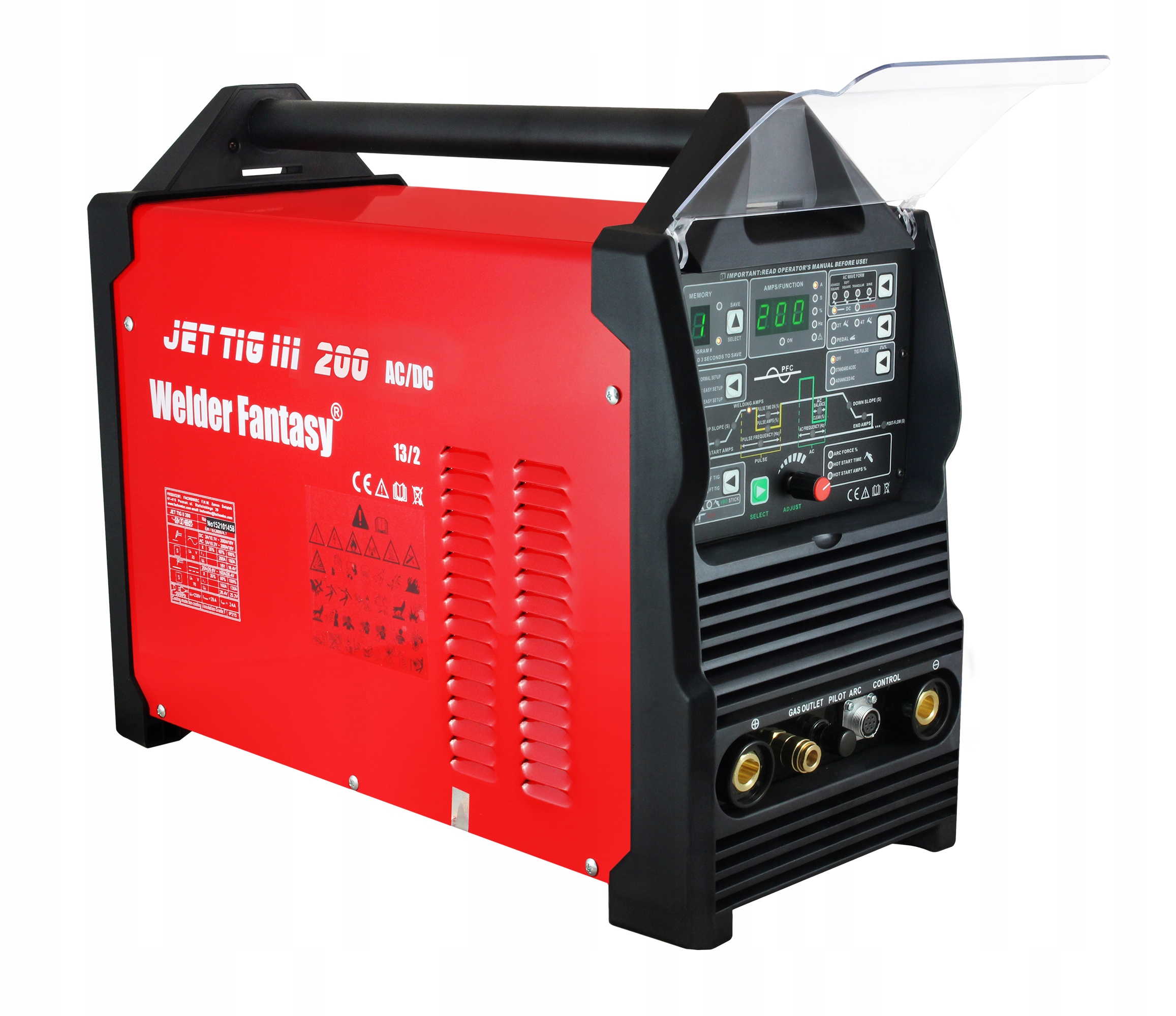 ЗВАРЮВАЛЬНИЙ АПАРАТ TIG ACDC JET III 200 ІМПУЛЬСНИЙ ПЛАЗМОВИЙ ІНВЕРТОР