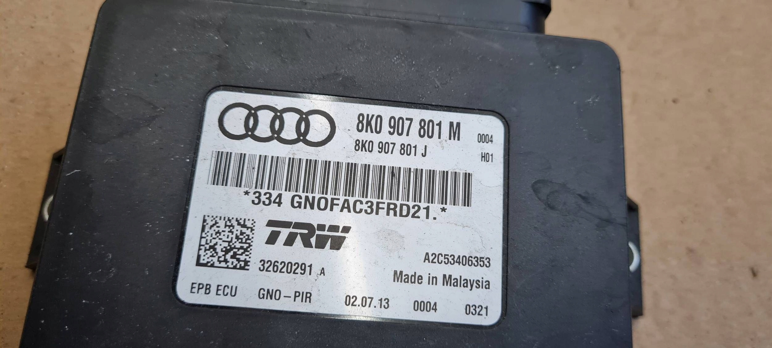 A5 8T module control unit electric brake 8K0907801M A5 8T Q5 8R