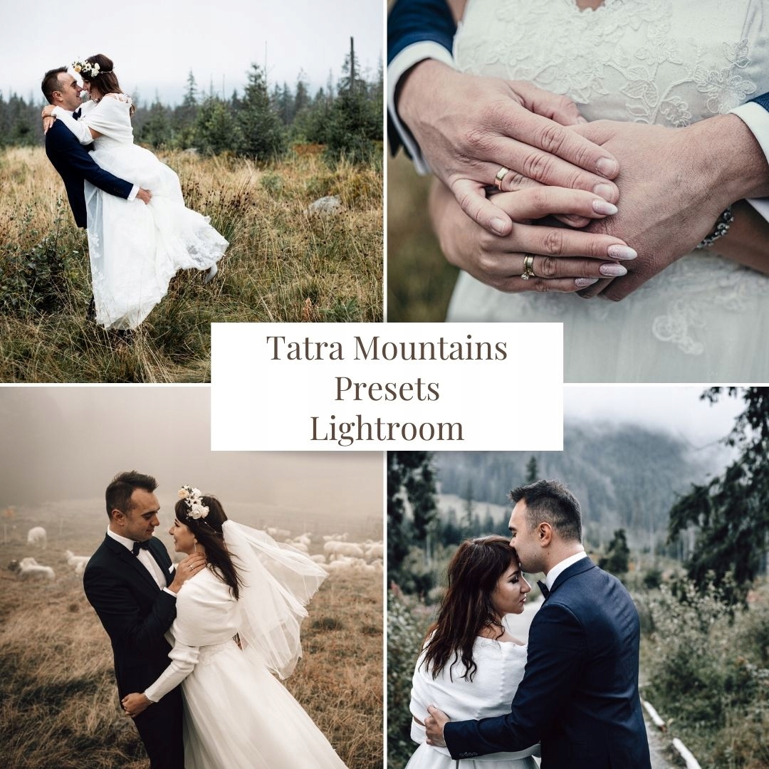Lightroom Presety Filtry Sesja Ślubna - 10 sztuk