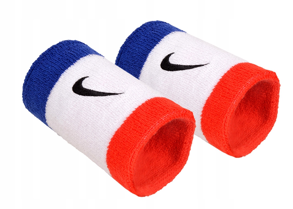 Oryginalne Opaski na Nadgarstki rękę sportowa frotka Swoosh Nike 2szt Frota