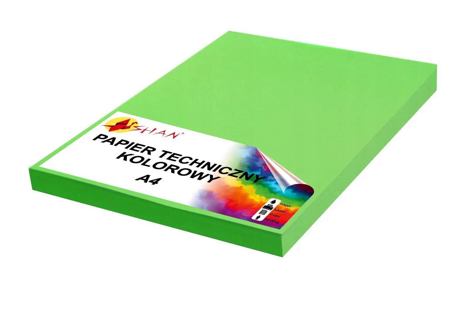 

Papier techniczny A4 180g zielony trawiasty 50 ark