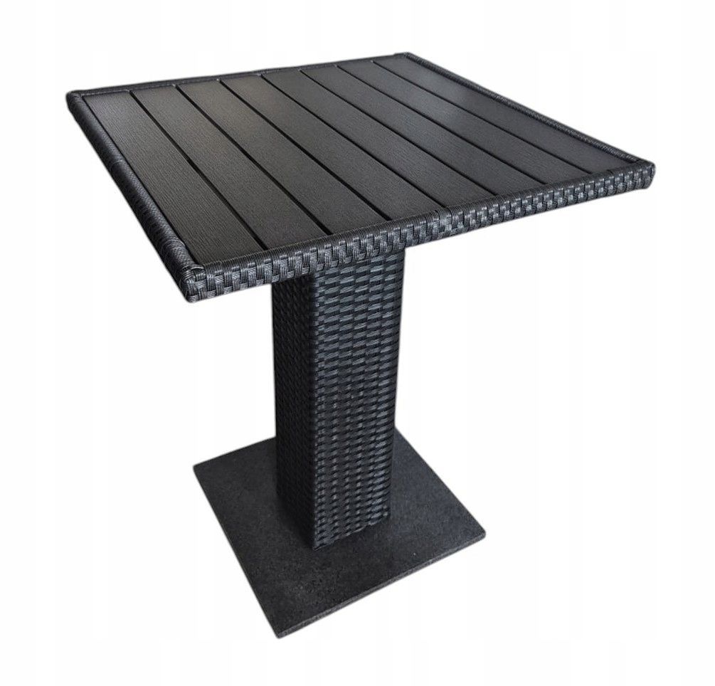 Stół ogrodowy kwadratowy bistro Thy Technorattan Aluminium 60x60 cm