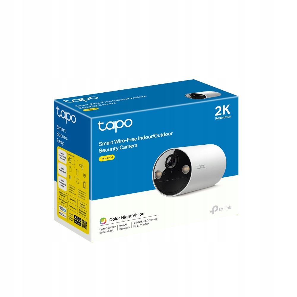 TAPO C410 Kamera Zewnętrzna Z Akumulatorem MicroSD 6400mAh — miniatura 16
