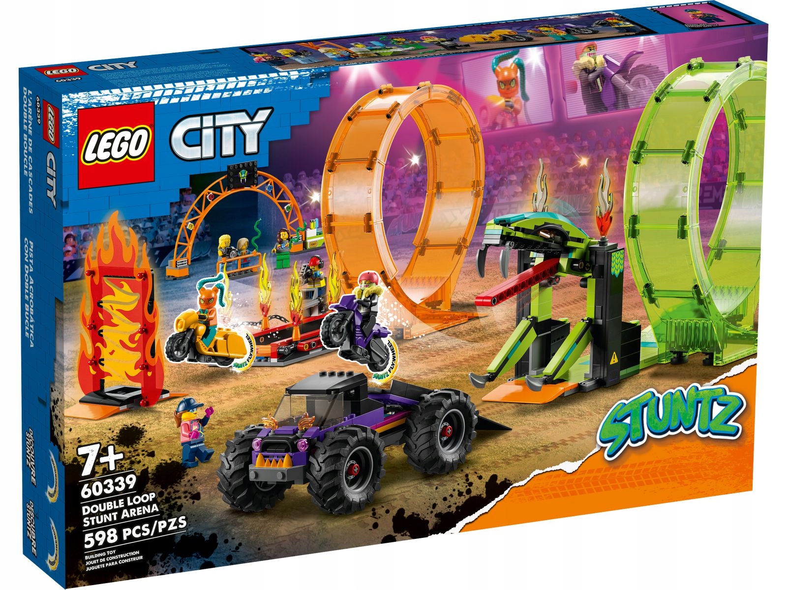 Lego 60339 City Kaskederská Aréna Se Dvěma Smyčkami