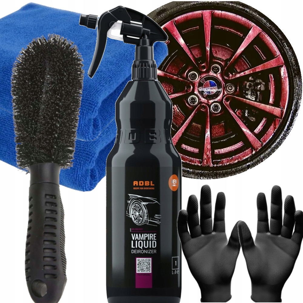 Adbl Vampire Liquid New 1L Krwawi Deironizer Płyn Szczotka Do Mycia Felg