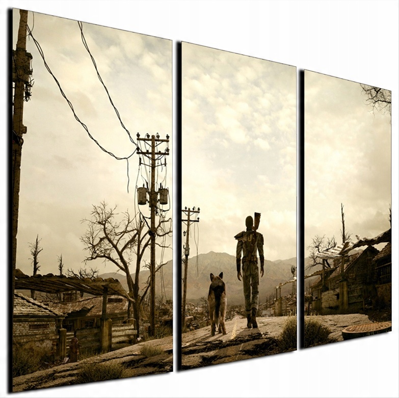 

Obraz Na Ścianę 3D Tryptyk Fallout 4PC PS3 70x150