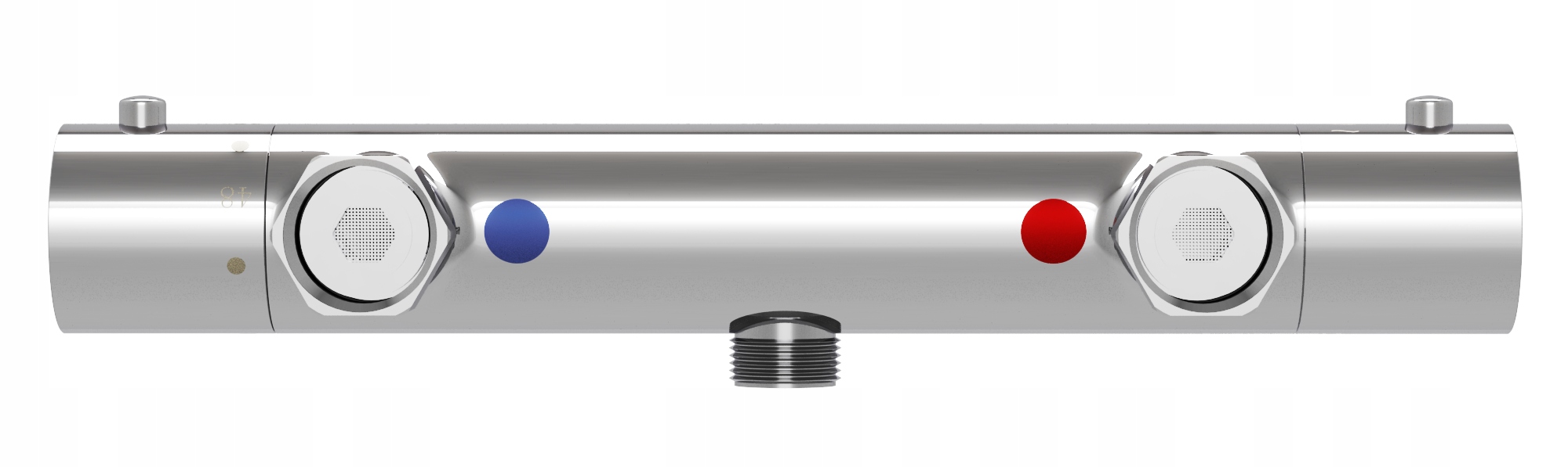 Sprchová Termostatická Sprchová Batéria Strieborná Kohútik Kúpeľňa Ripon