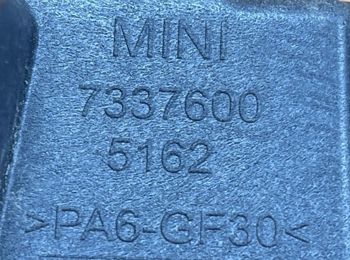 MINI F55 F56 support holder SPOILERA bonnet boot 7337600
