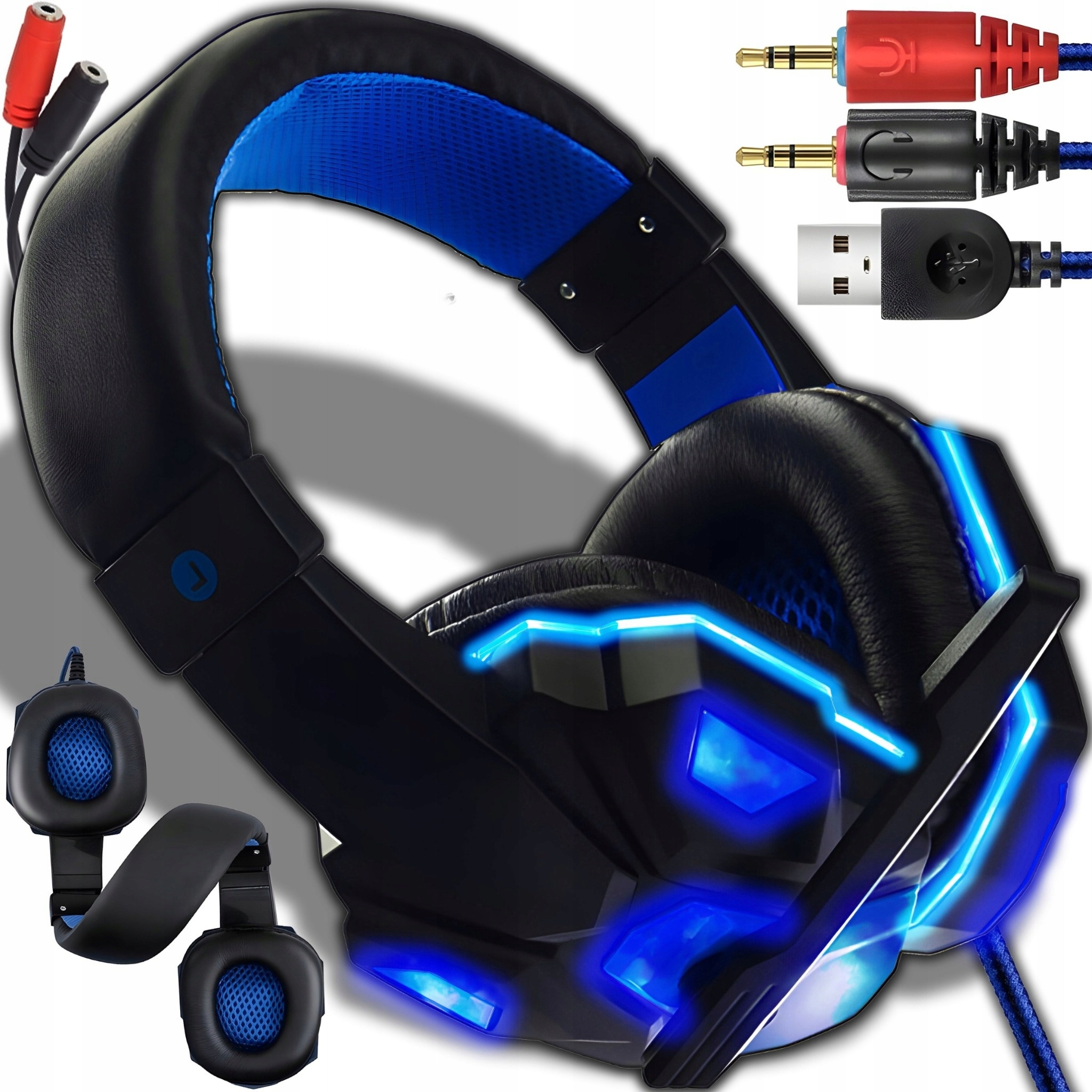 Gamer Fejhallgató Usb Rgb Gamer Mikrofonnal Pc Sztereó