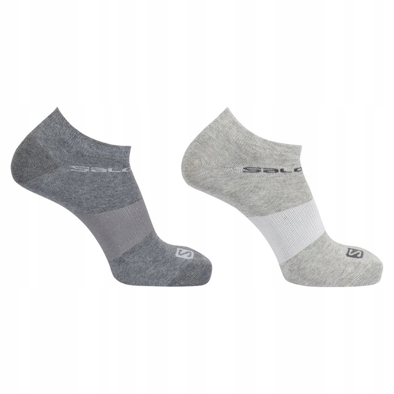 Salomon Festival Skarpety 2-PACK Szare 39-41 Sportowe Oddychające Y4601