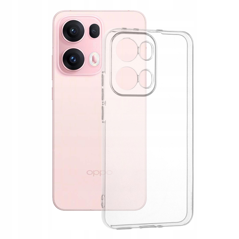 Techsuit Clear Silicone etui do Oppo Reno13 Pro przezroczyste