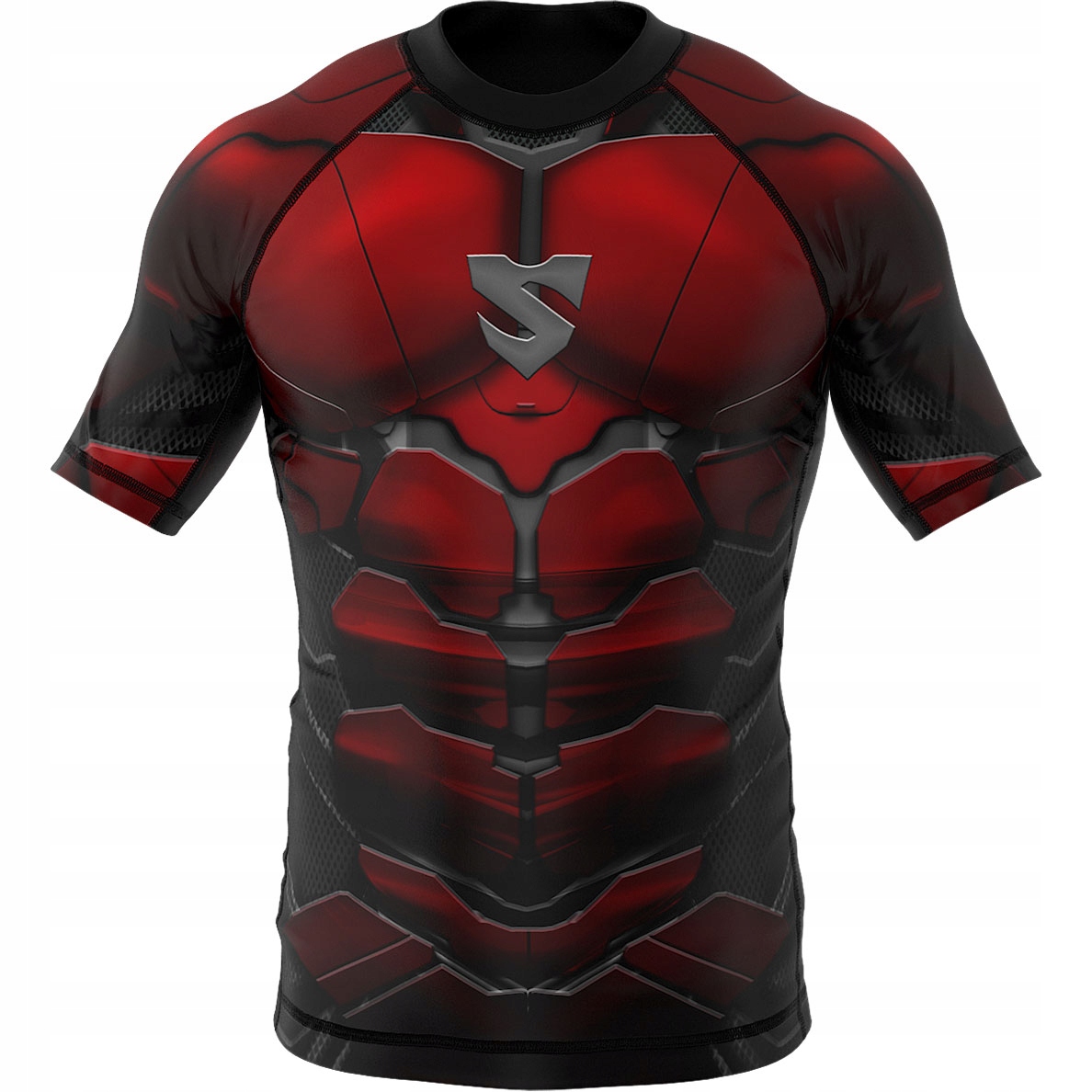 RASHGUARD DZIECIĘCY MMA BJJ SMMASH RED ARMOUR