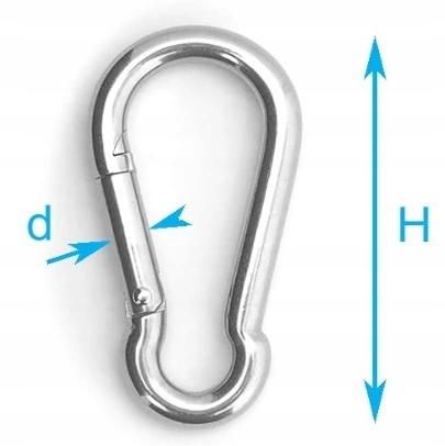 KARABIŃCZYK 3x30 NIERDZEWNY A4 KWASOODPORNY INOX Długość 30 mm