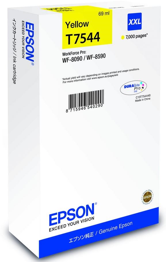Atramentová kazeta Epson WF-8xxx Series XXL Yellow 7000str. (69 ml)…