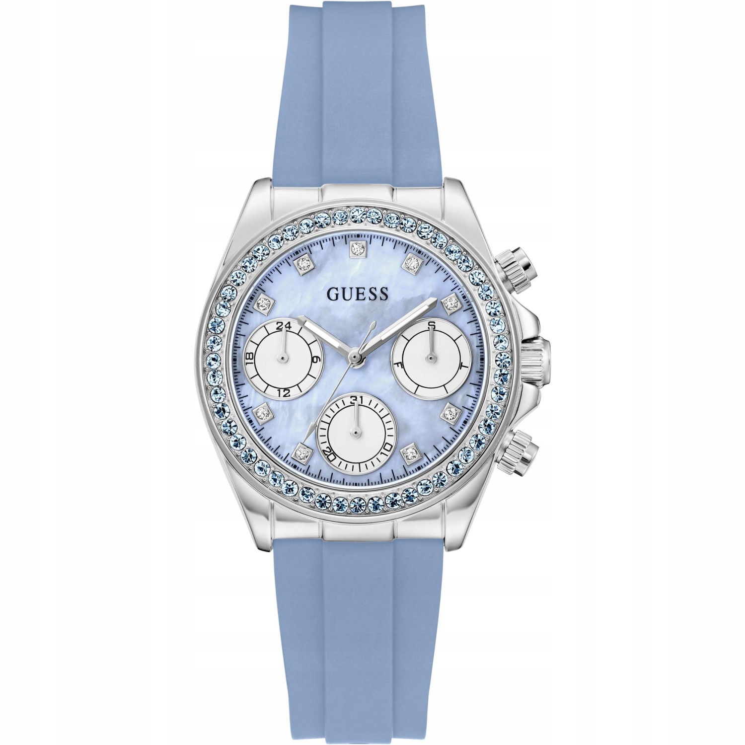 Dámské hodinky Guess GW1038L1 Zirkony modré