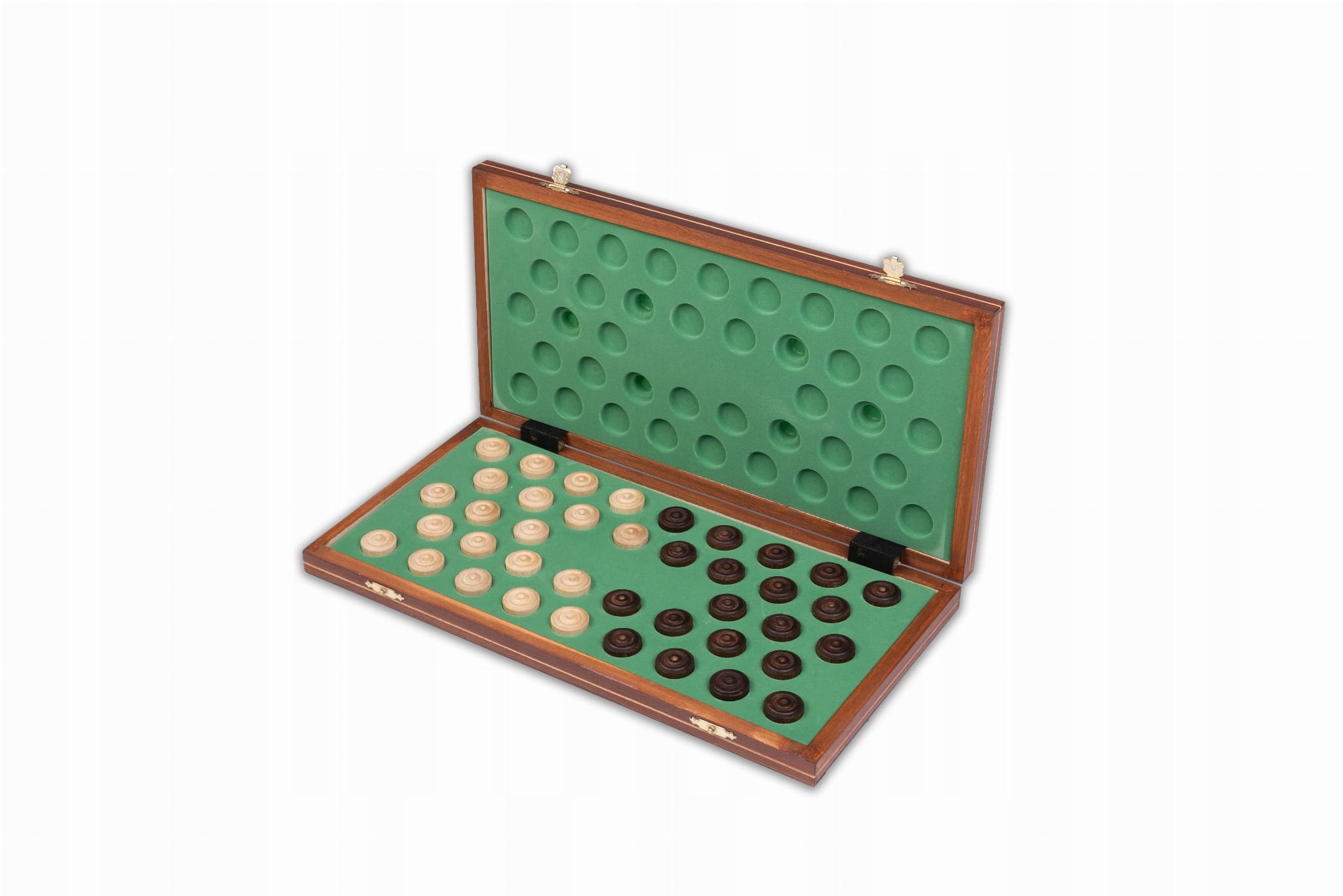 Warcaby drewniane 100 polowe - Węgiel - Polska Producent Sunrise Chess & Games