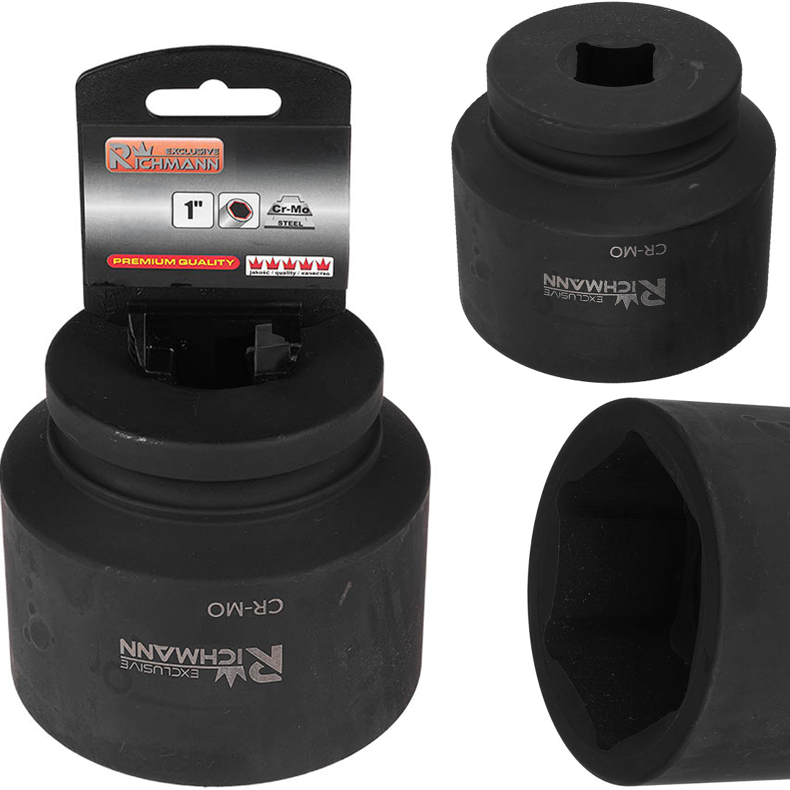 NASADKA UDAROWA KRÓTKA DO KLUCZA UDAROWAEGO MOLIBDENOWA WYTRZYMAŁA 1' 95 MM