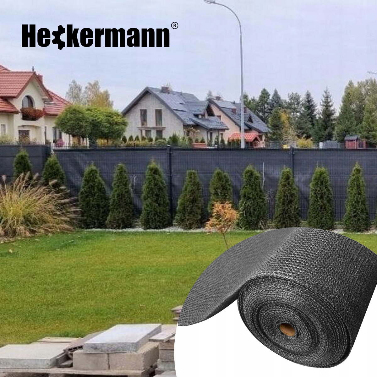 SIATKA CIENIUJĄCA MASKUJĄCA 90% NA OGRODZENIE PŁOT OSŁONOWA UV 1,2x25m Długość 25 m