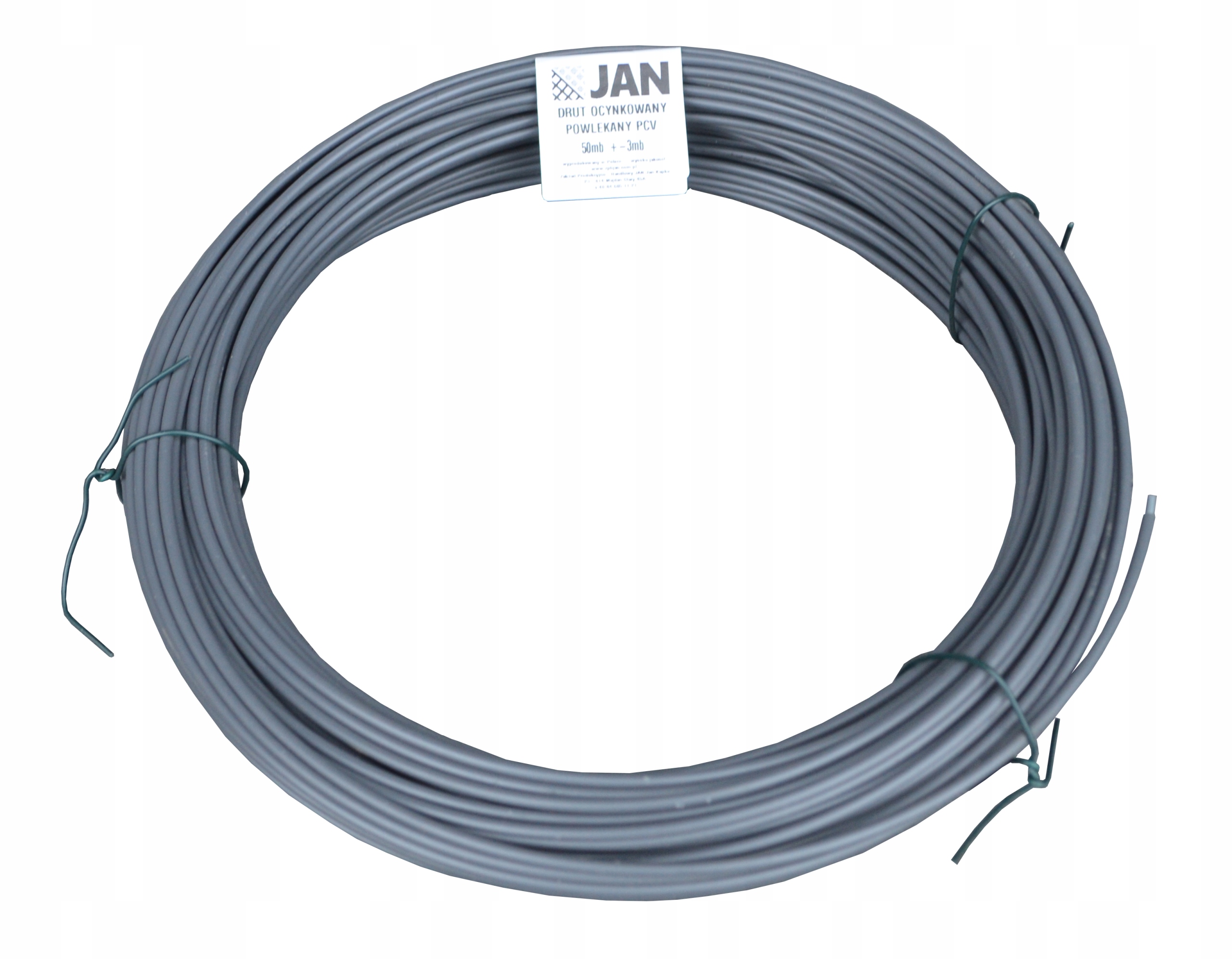 DRUT NACIĄGOWY PCV 3,0 do SIATKI OGRODZENIOWE 100m