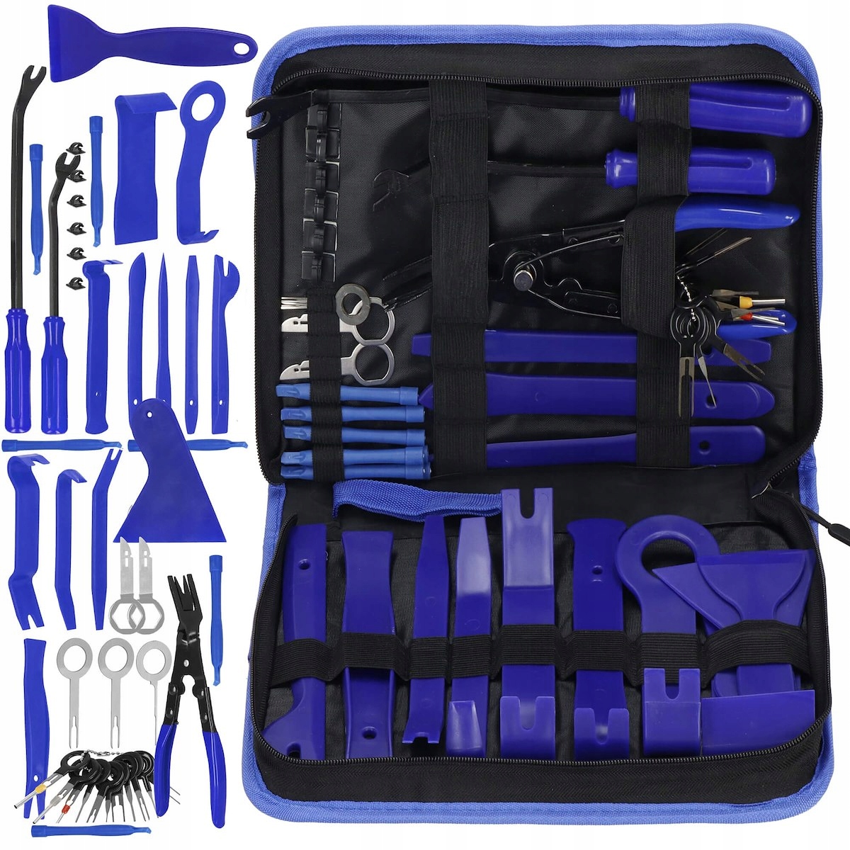 ŚCIĄGACZE DŹWIGNIE DO TAPICERKI ZESTAW DO DEMONTAŻU SPINEK RADIA PLASTIKÓW