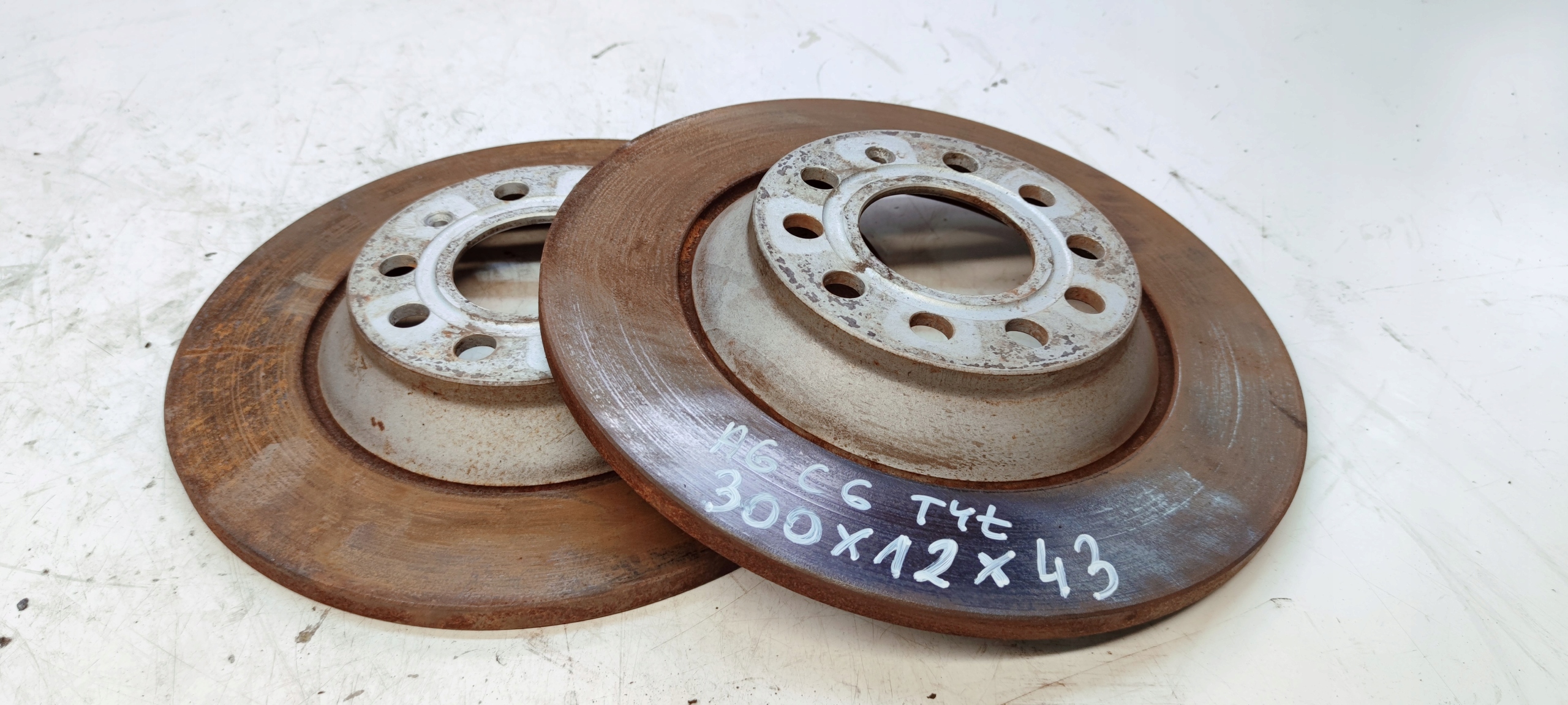 disc discs brake rear part AUDI A6 C6 300 MM 12 MM 43MM