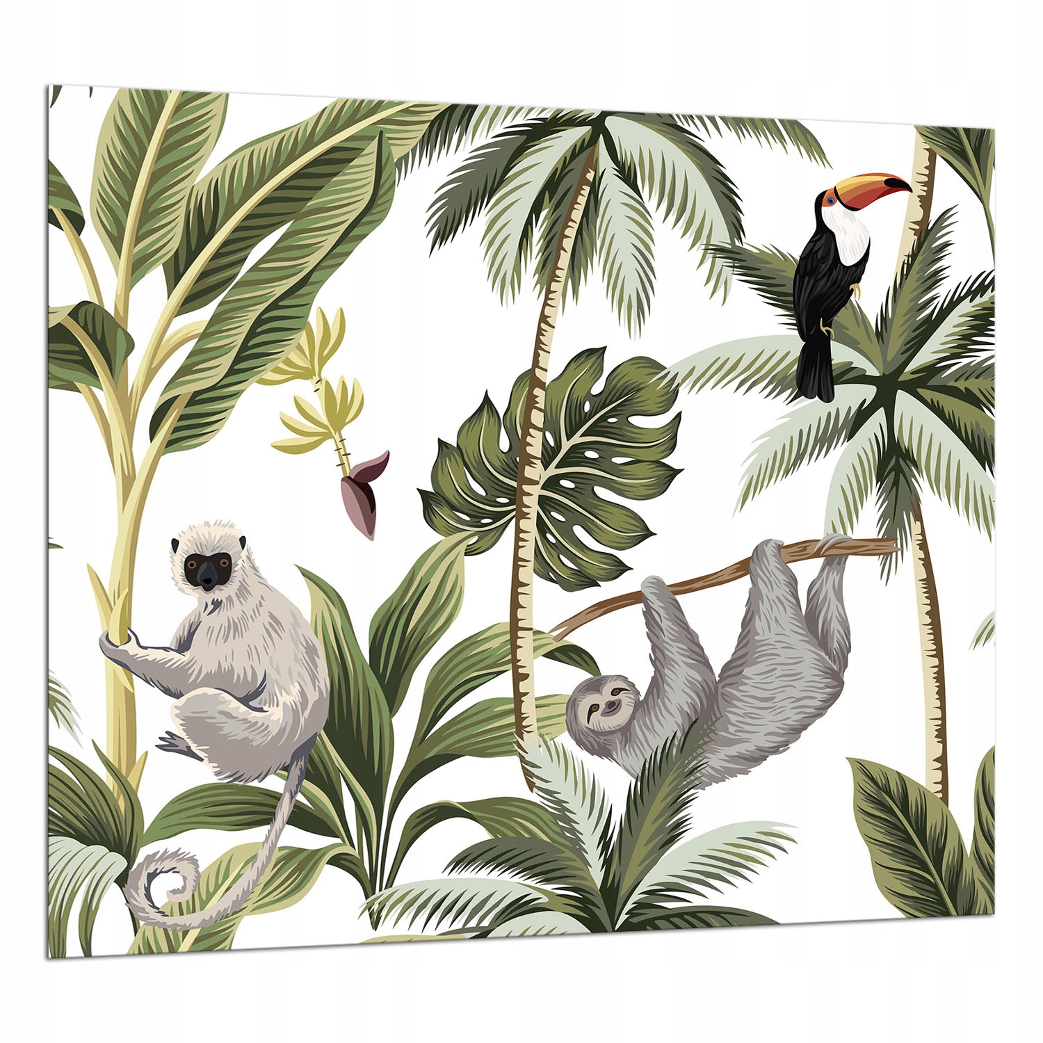 Skleněná Deska Ochranná Páska 65x60 Natura Tvrzené sklo 7v1