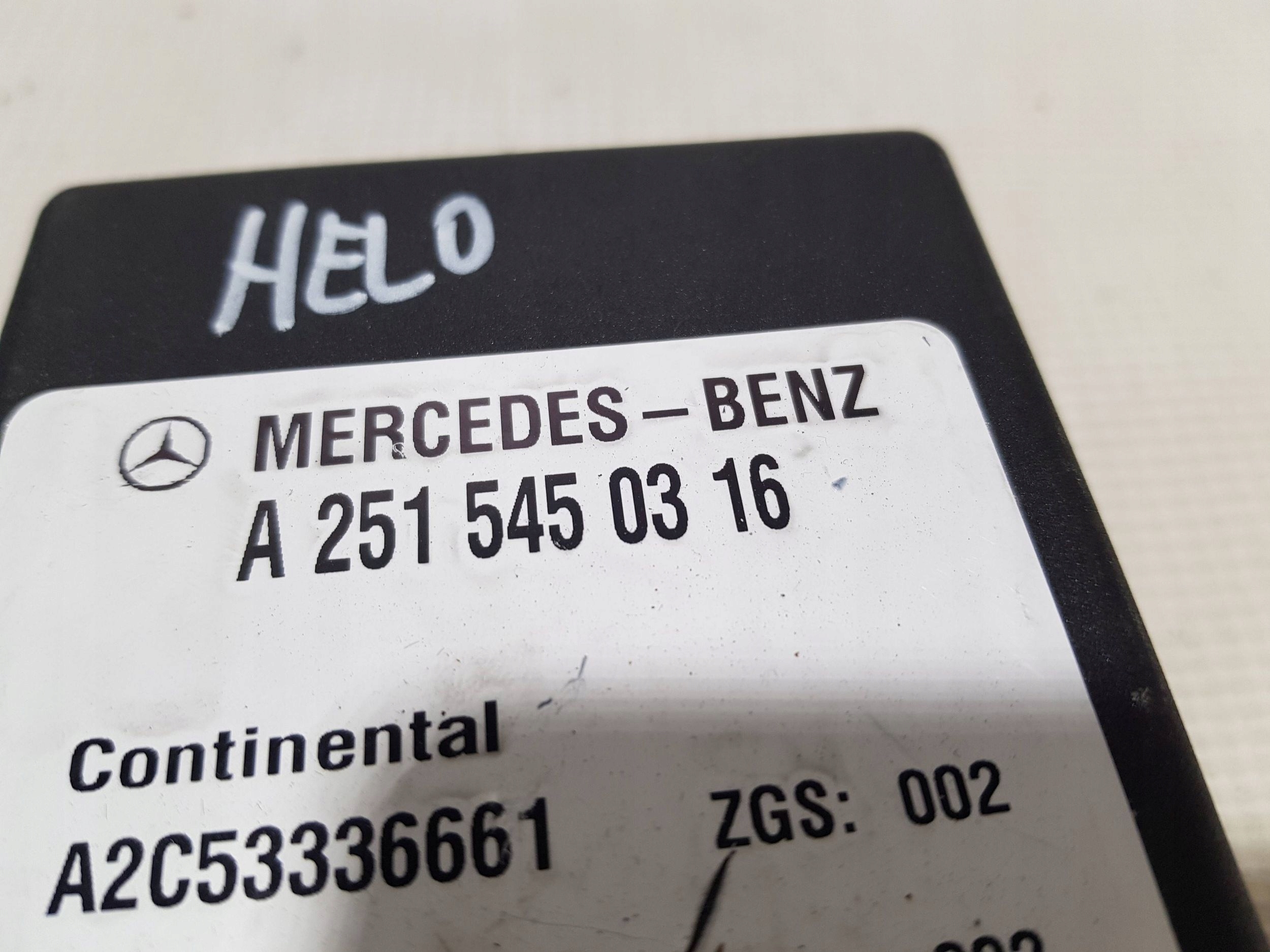 MERCEDES W251 ML W164 GL X164 module springing A2515450316