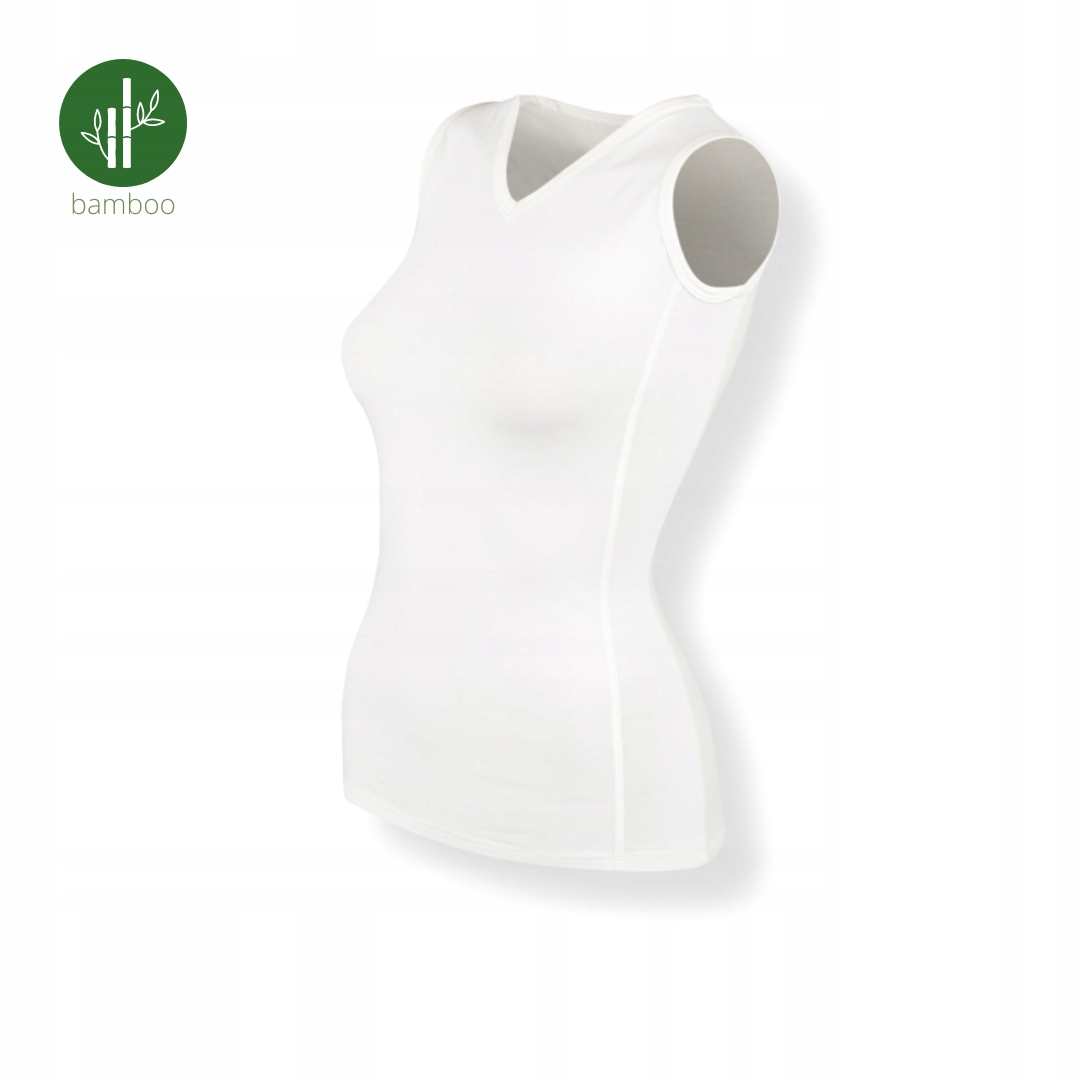 Podkoszulek damski termiczny bambus MERINO M Rękaw bez rękawów