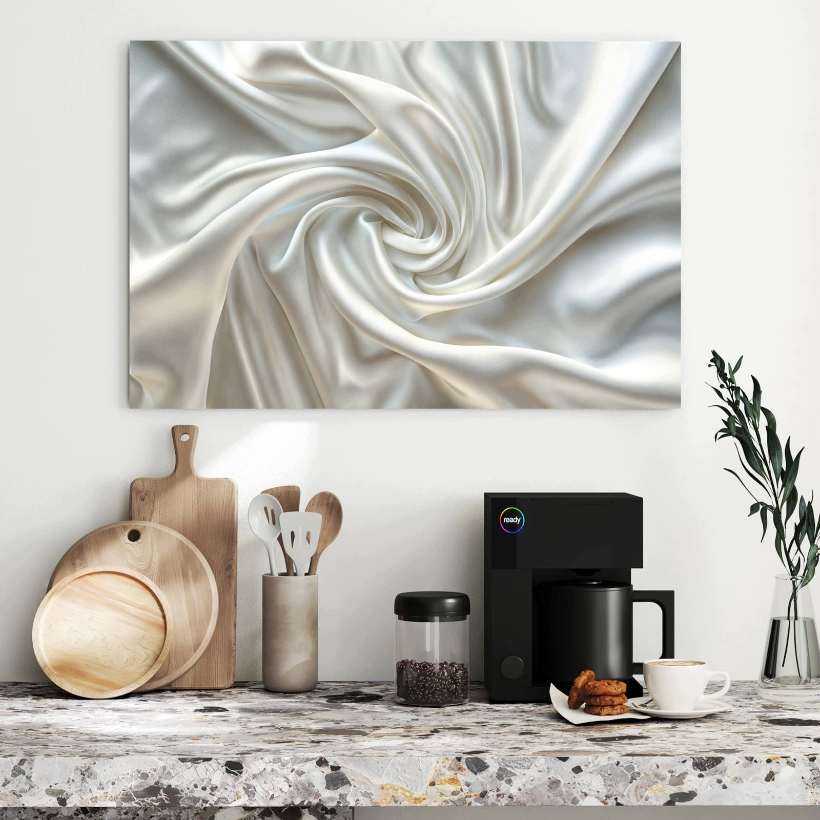 Magnetická tabule Hedvábné Textura 90 × 60 cm
