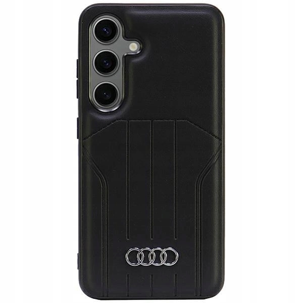 Pouzdro Audi Synthetic Leather MagSafe pro Samsung Galaxy S24 černé