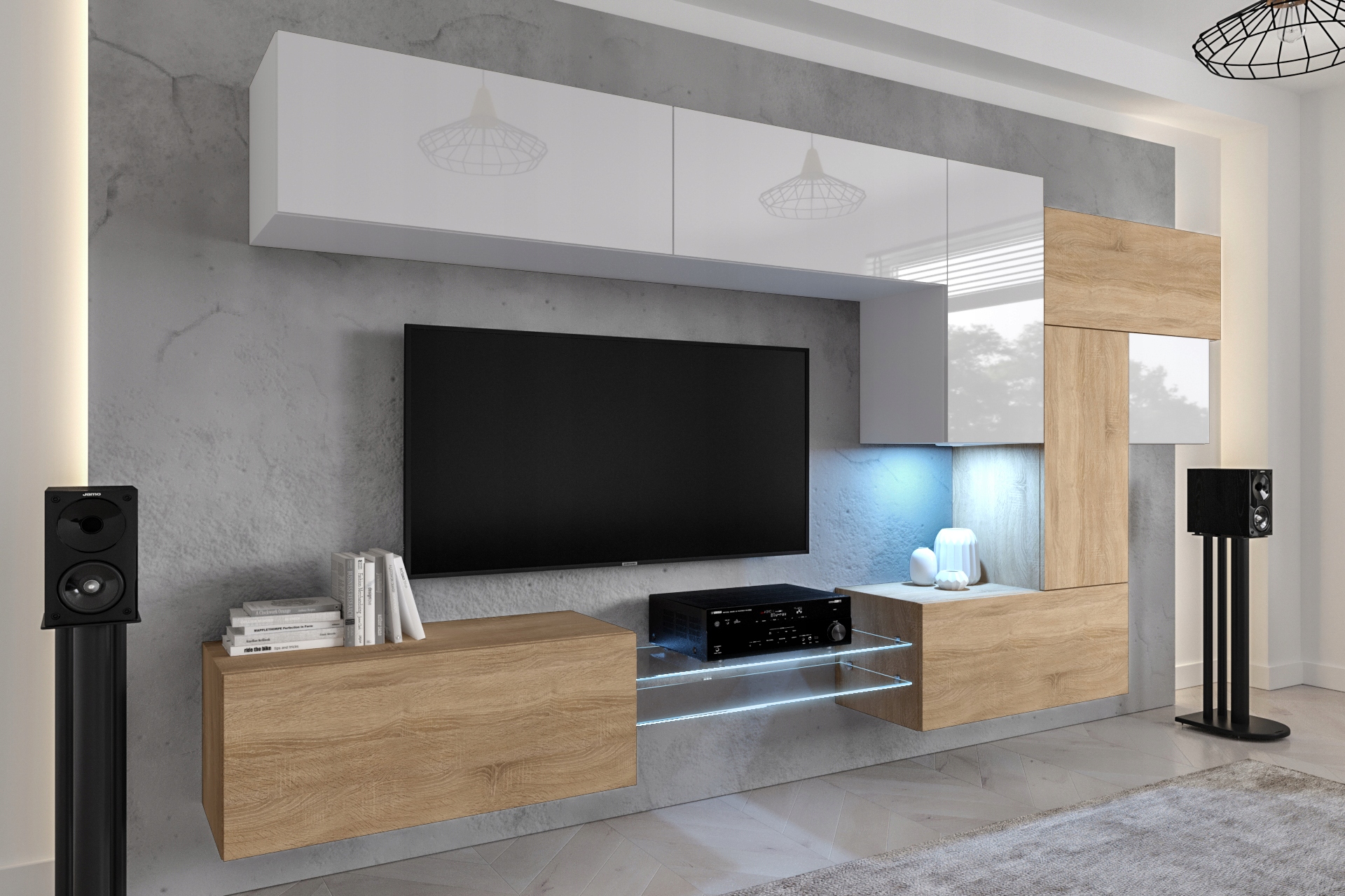 Meblościanka Meble Do Salonu Opcja LED AN92 New