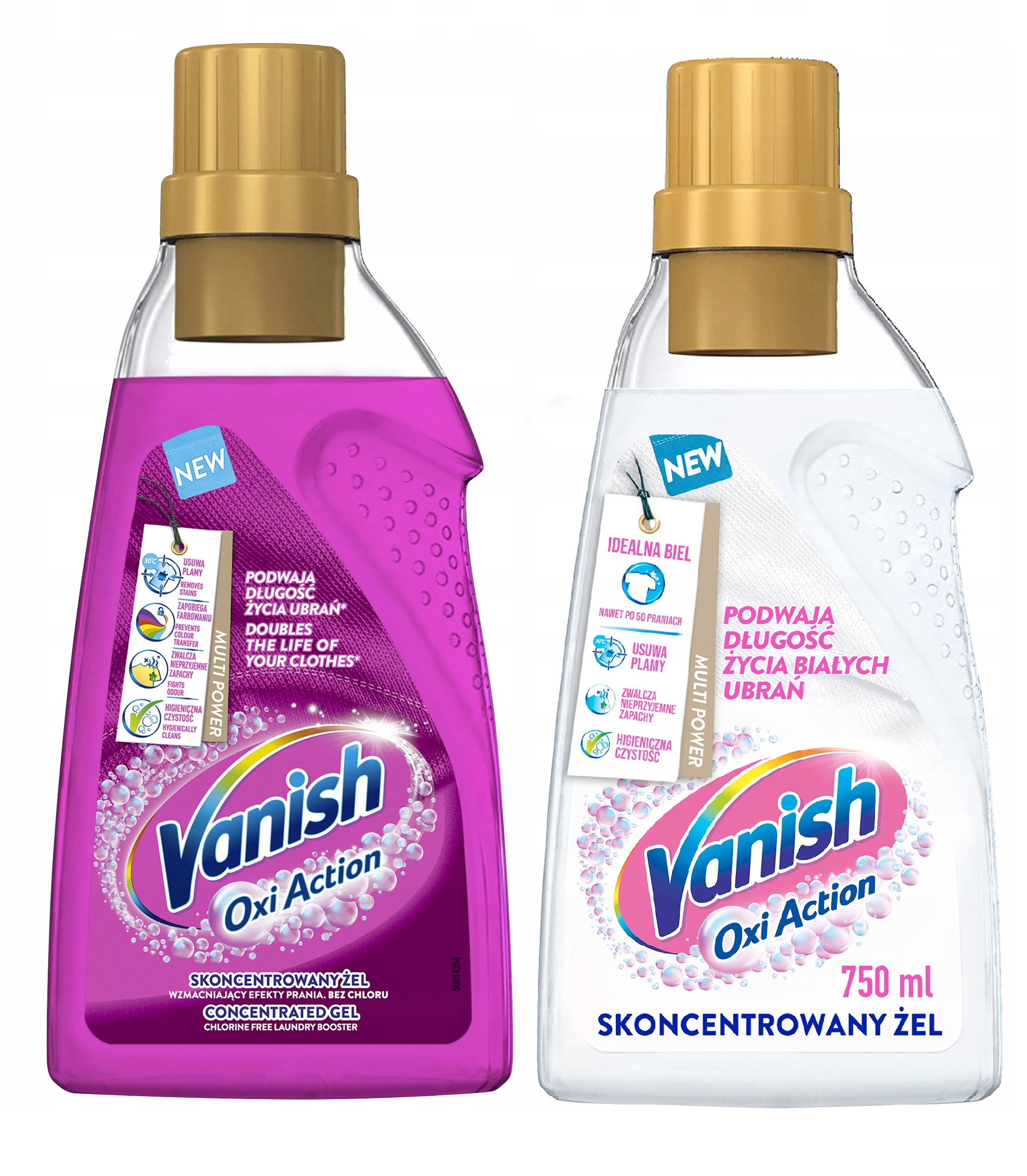 

Vanish Oxi Action Odplamiacz Bieli i kolor 2x750ml