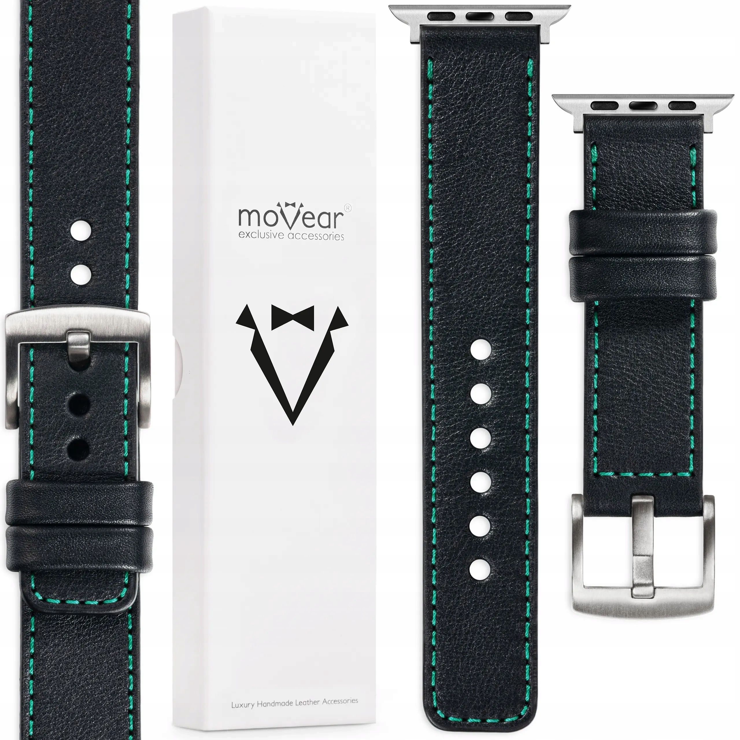 Exkluzivní řemínek pro Apple Watch 42/41/40/38 mm, prémiový kožený